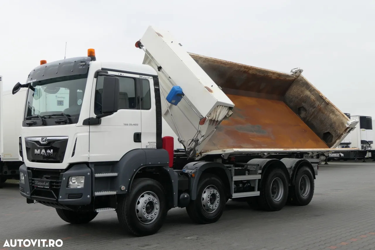 MAN TGS 35.420 / 8x4 / BASCULANTE / HYDROBOARD / EURO 6 / 2018 - 7