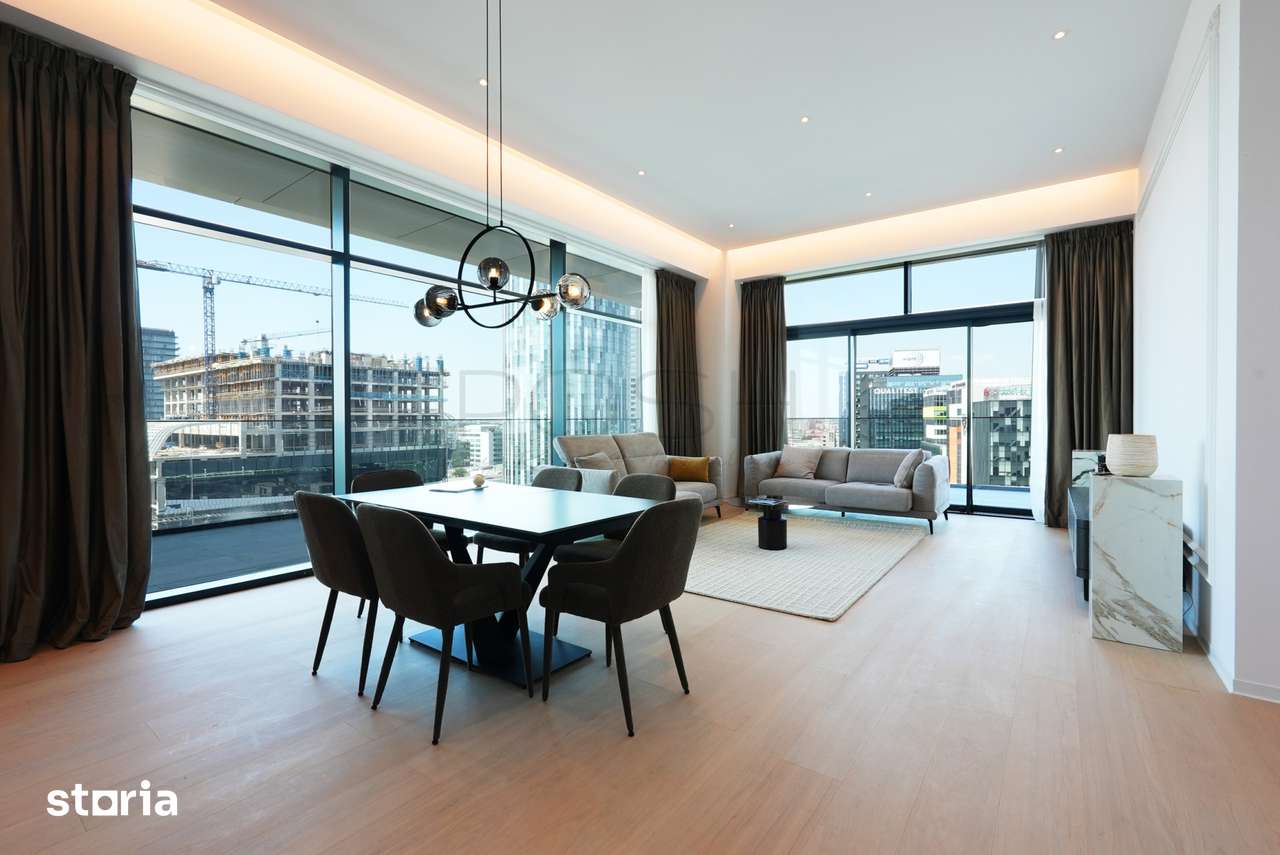 4 camere 215 mp, tavane de 3,4 m, One Floreasca Towers — fotografia 1