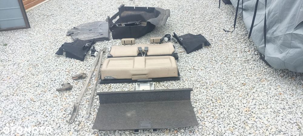 MERCEDES W212 KOMBI 3 RZĄD SIEDZEŃ FOTELE TAPICERKA KANAPA SKÓRA BEŻOWA