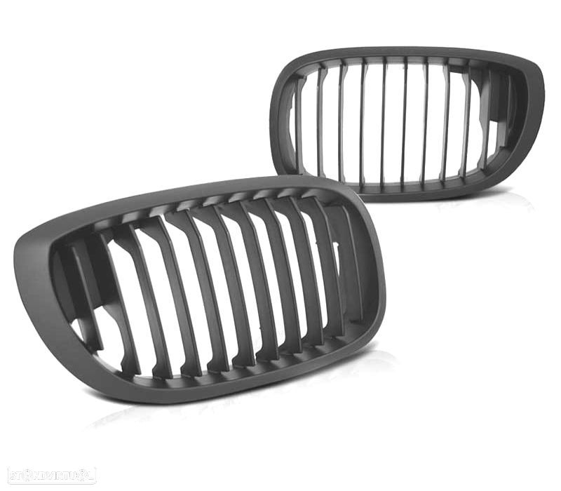 GRELHAS FRONTAIS BMW E46 03-06 COUPE CABRIO PRETO MATT - 4
