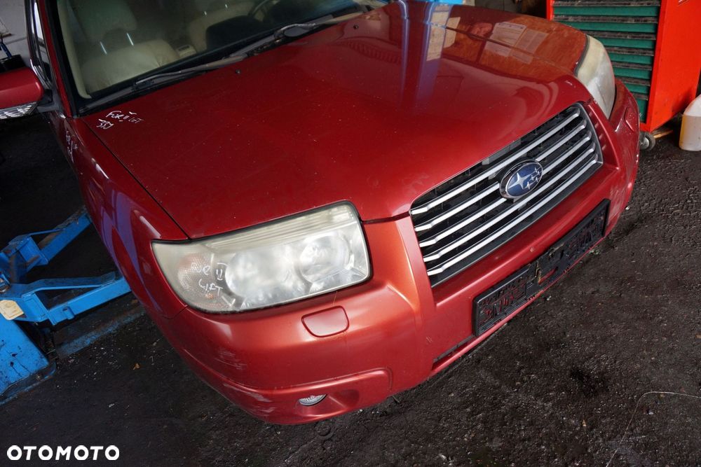MASKA ZDERZAK BŁOTNIKI LAMPY FORESTER II SG LIFT 33J  SUBARU 2006-2008 CZERWONY GARNET PRZÓD KOMPLETNY - 3