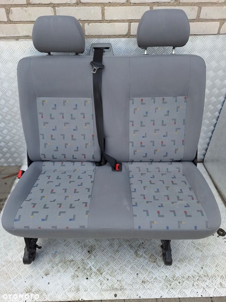 FOTEL KANAPA DWÓJKA 2 RZĄD SKŁADANY - VW TRANSPORTER T5 CARAVELLE - 1