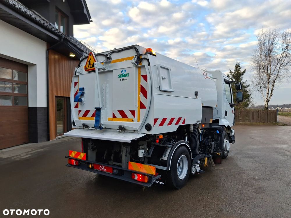 Renault Midlum 220 DXI Zamiatarka SEMAT Zoeller Johnston Szczotki L/R Obie Strony 2013r Napęd Hydrostat 113 tyś Kilometrów - 4