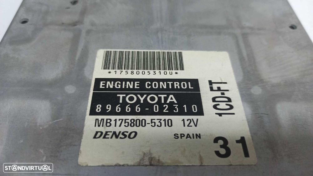 CENTRALINA DO MOTOR UCE TOYOTA COROLLA (E12) 2.0 D-4D LINEA SOL BERLINA - 5