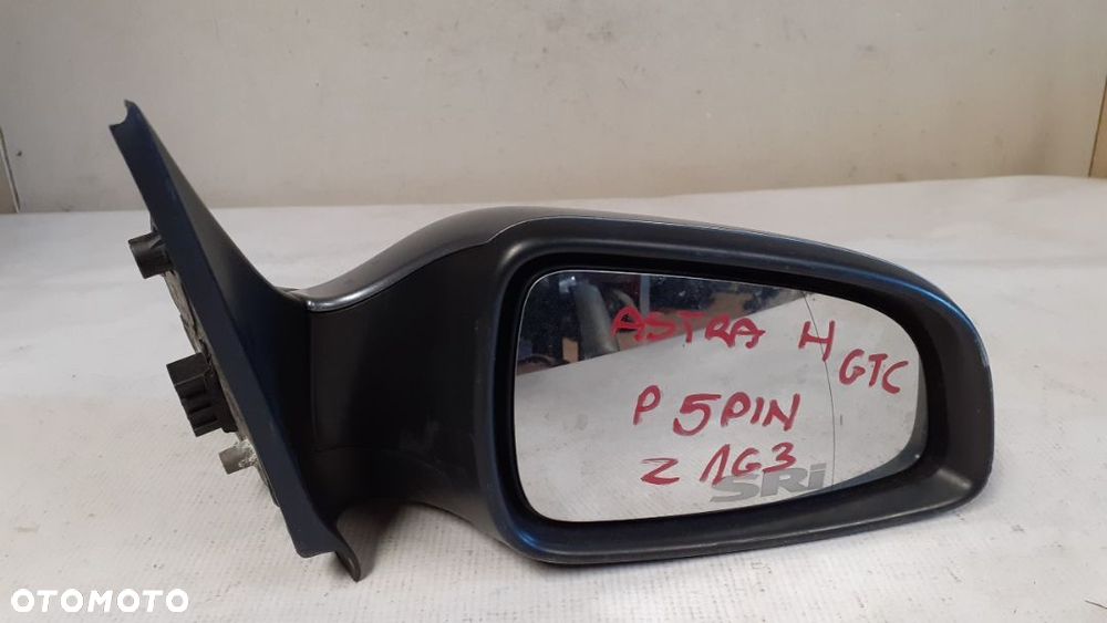 LUSTERKO ELEKTRYCZNE PRAWE OPEL ASTRA H GTC 5PIN Z163 - 2