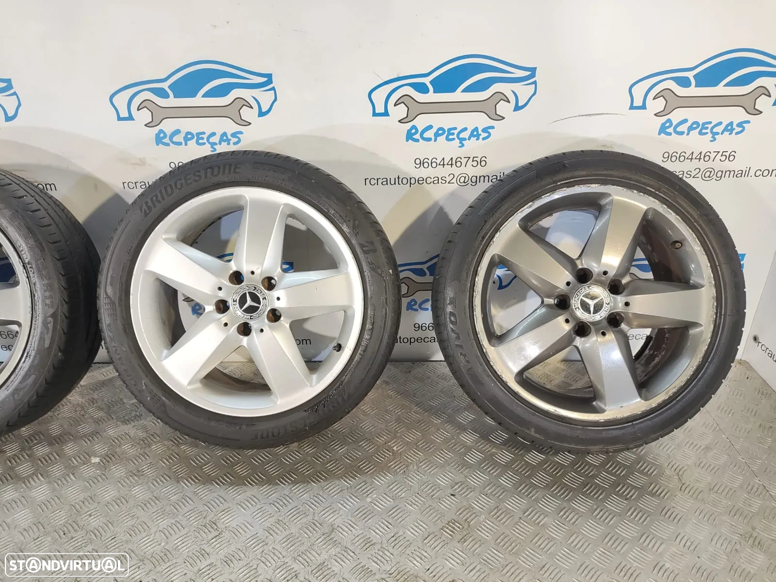 .JANTES MERCEDES SLK R171 17 POLEGADAS 7,5J 8,5J ET36 ET30 ORIGINAIS - 7
