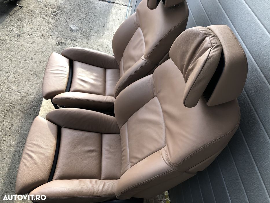 Vand scaune confort comfort recaro sport seria 7 si 5 bmw f10 F11 F01 tapițerie piele naturala F07 compatibil și cu GT - 5