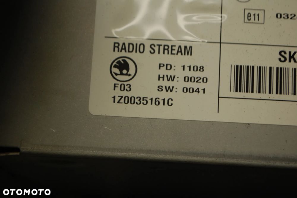 RADIO FANRYCZNE CD ZMIENIARKA STREAM 1Z0035161C SKODA OCTAVIA II LIFT - 3