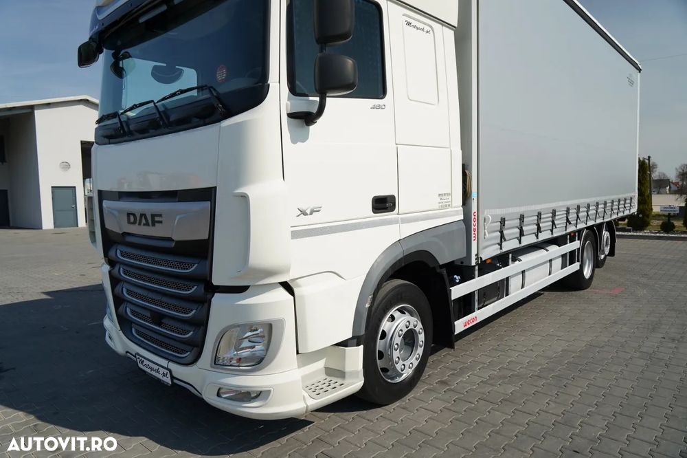 DAF XF 480 / SOLO  7,7 m/ CORTINĂ / 6X2 / PUNTE RIDICATĂ / - 11