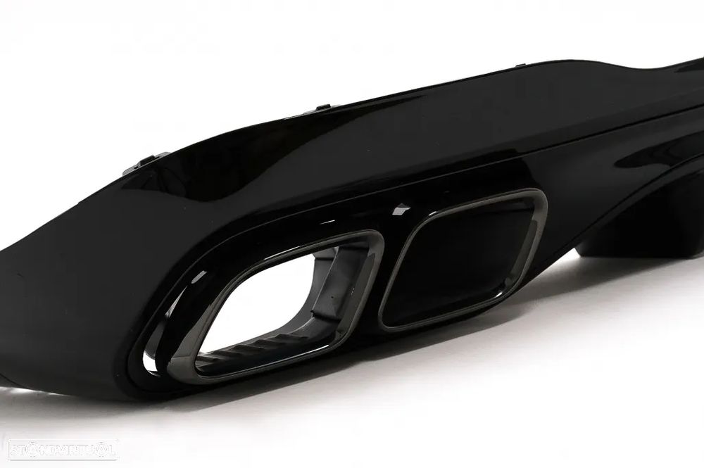 Difusor  com Ponteiras Mercedes C W206 (2021 a 2022) LOOK C63 - 3