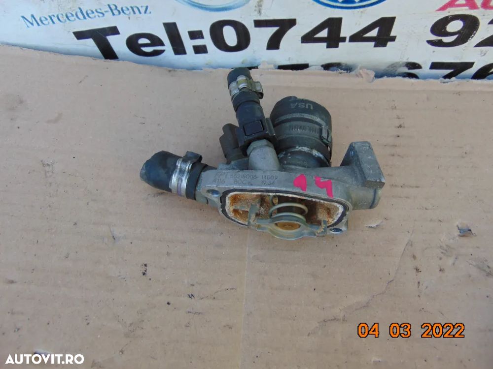 Carcasa termostat FiAt 1.4 benzina Tipo fiat 500 500c 500l doblo abarth grande punto evo punto pand - 1