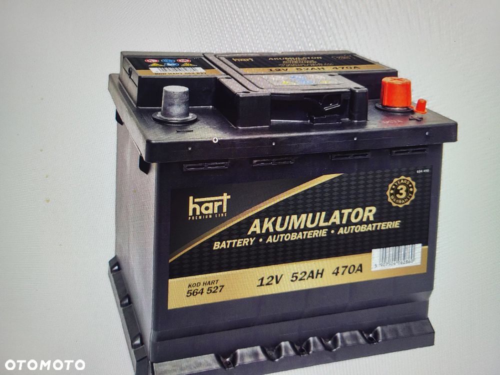 AKUMULATOR 52AH 470A 207X175X190/P+/PREM - 1