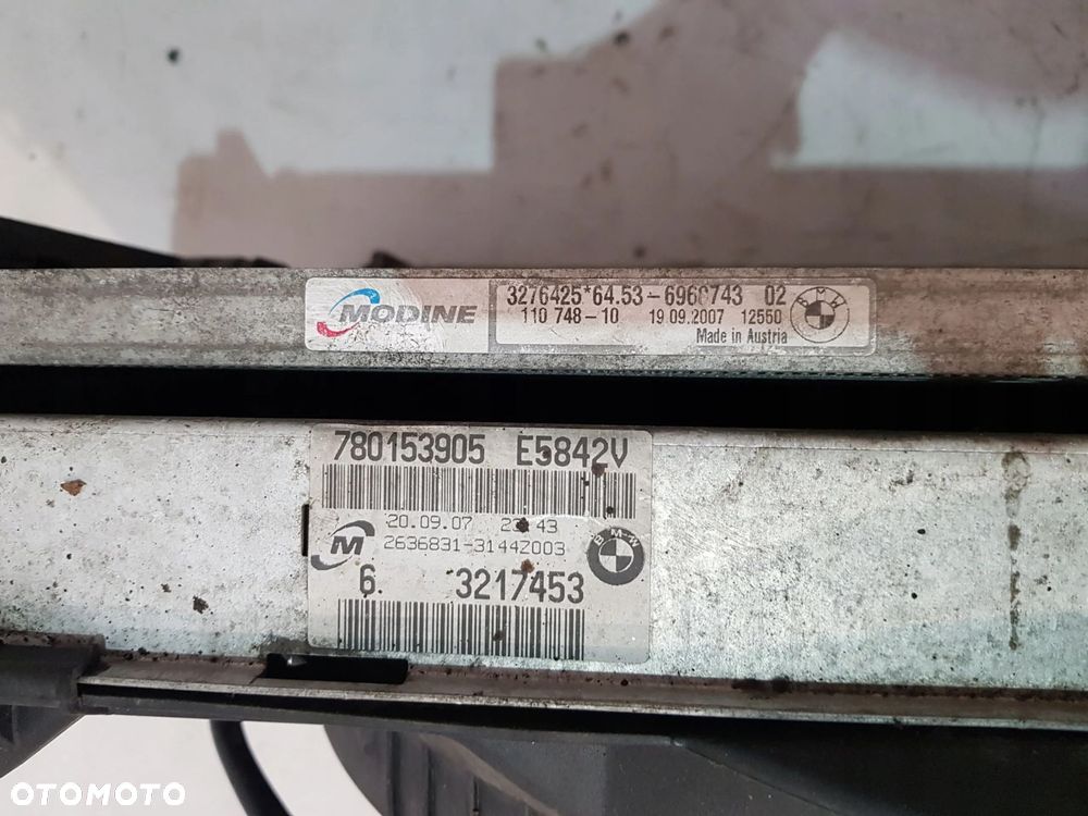 KOMPLET CHŁODNIC WENTYLATOR 780153905 BMW E81 E87 2.0D - 7