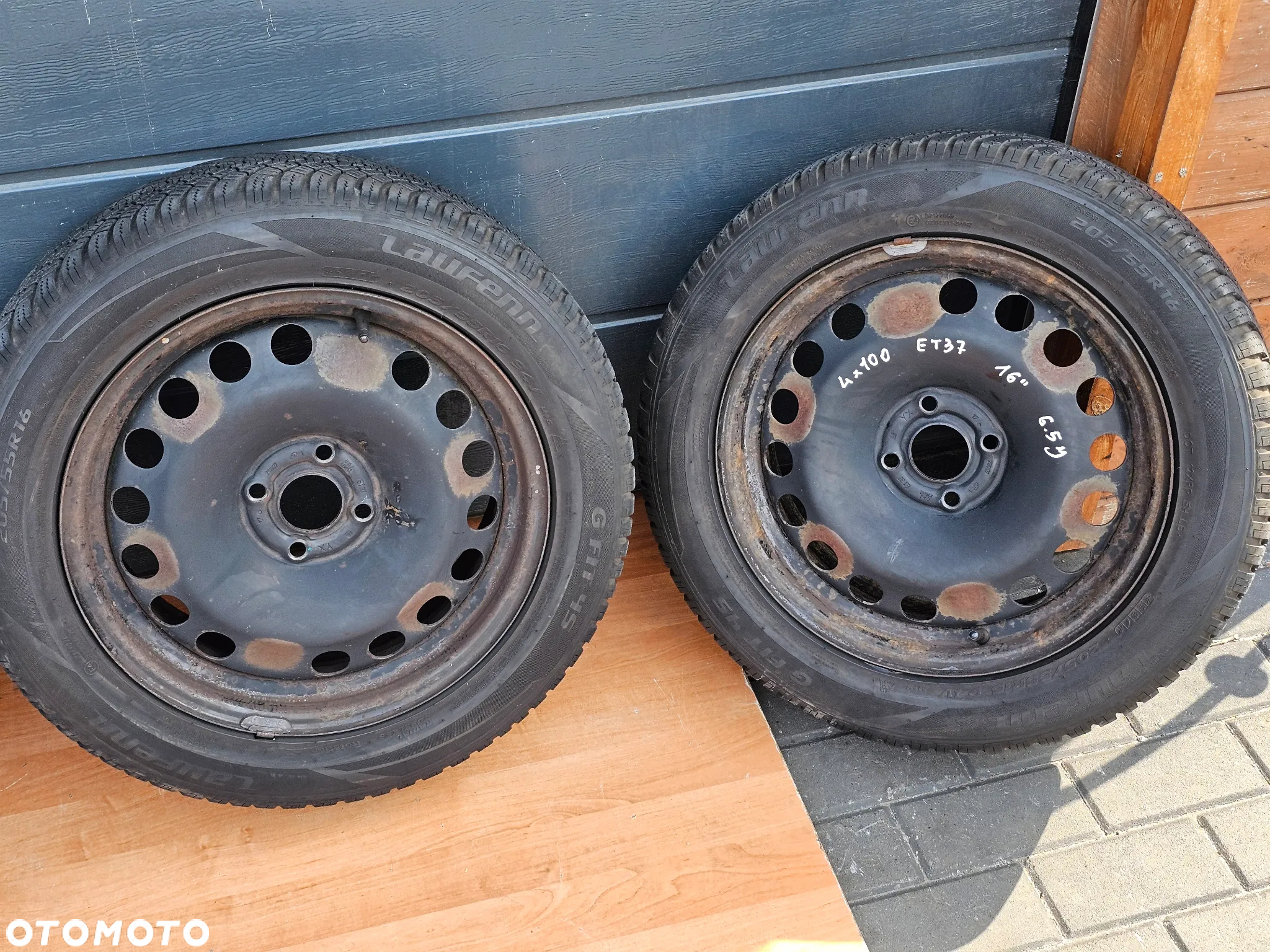 KOŁA FELGI STALOWE OPONY 2023r WIELOSEZONOWE OPEL CORSA D ASTRA H H MERIVA A 205/55/16 R 16 ET37 - 2