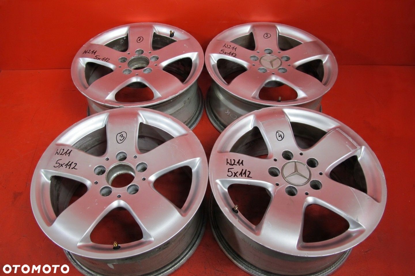 MERCEDES W211 E-KLASA FELGI ALUMINIOWE 16 5x112 7.5J ET42 A2114014502 - 1