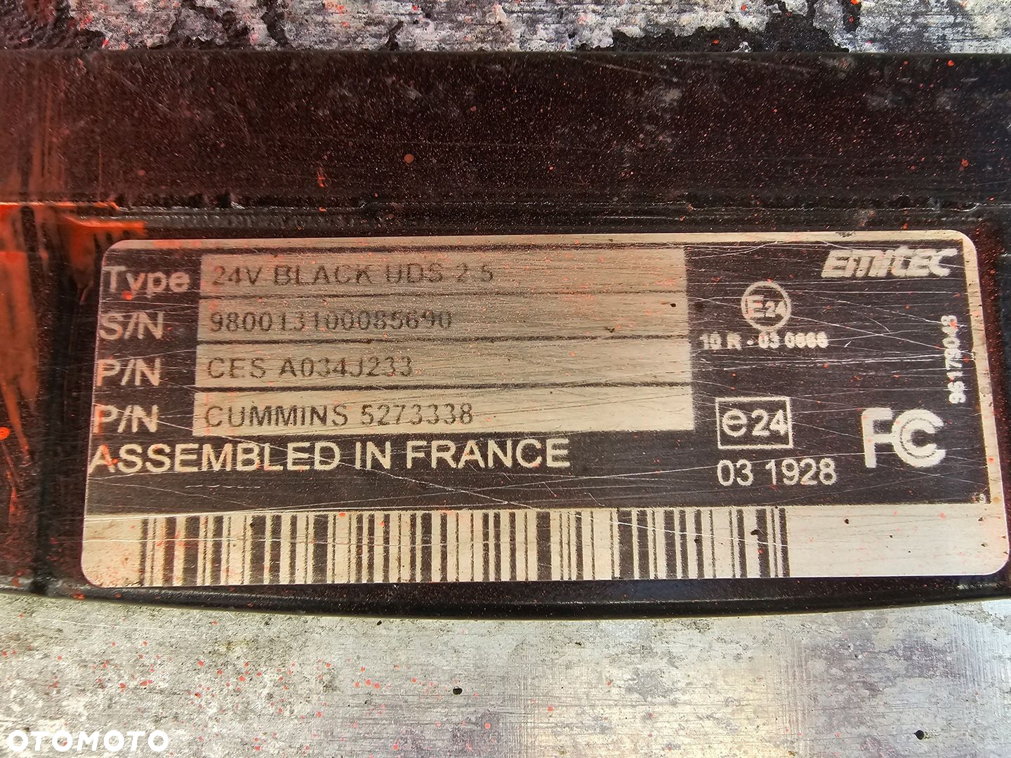 POMPA MODUŁ ADBLUE DAF LF 45 55 CF E5 E6 EMITEC 5273338 BLACK UDS 2.5 - 5