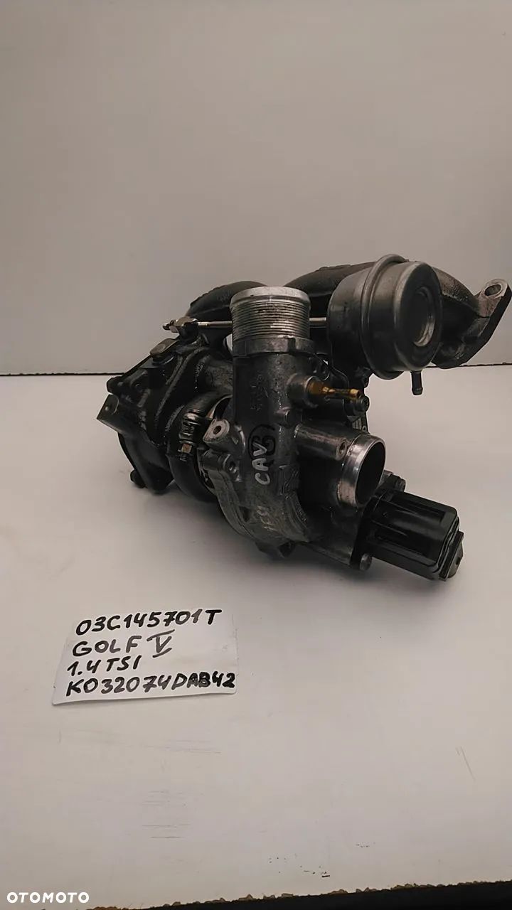 TURBOSPRĘŻARKA 1.4 TSI 150KM 160KM 180KM GOLF V 03C145701T / K032074DAB42 - 1