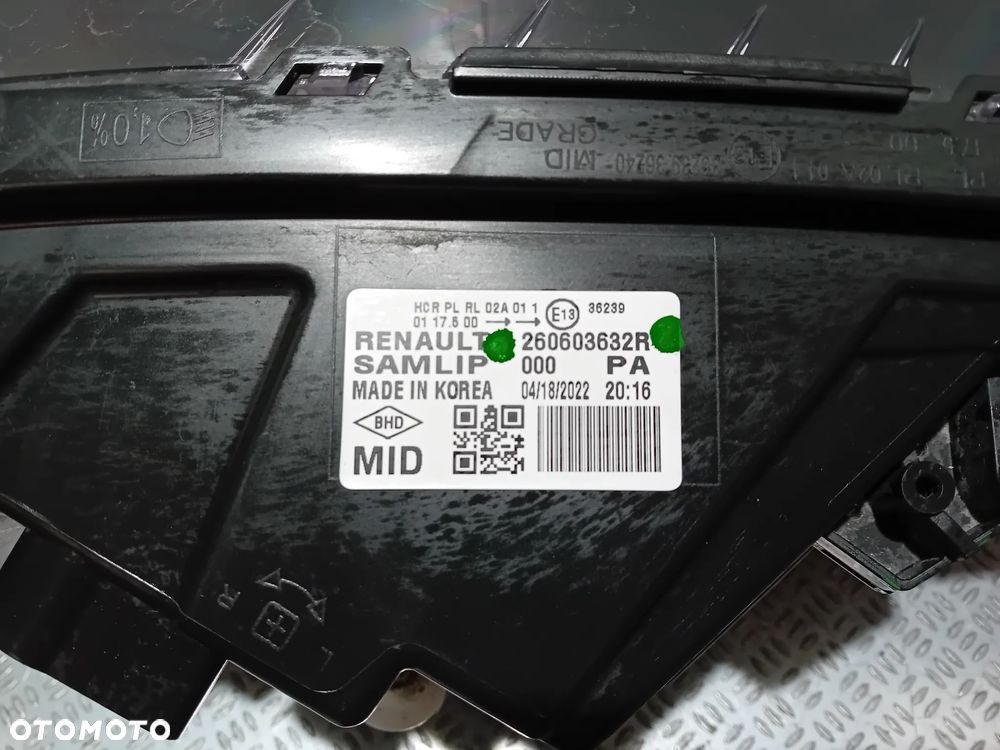 LAMPA LED PURE VISION LEWY PRZÓD RENAULT ARKANA R2022 NR 260603632R - 4