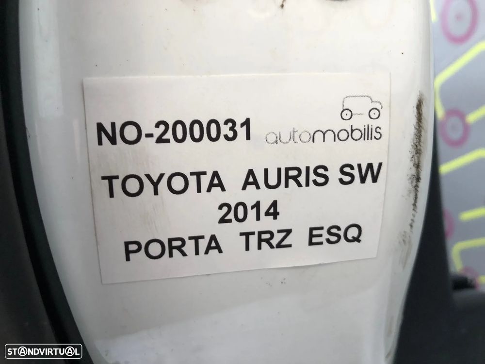 Porta Traseira Esquerda TOYOTA AURIS TOURING SPORT (E18) 1.8 Hybrid  Ref. 6700402390 - NO. 200031 - 3