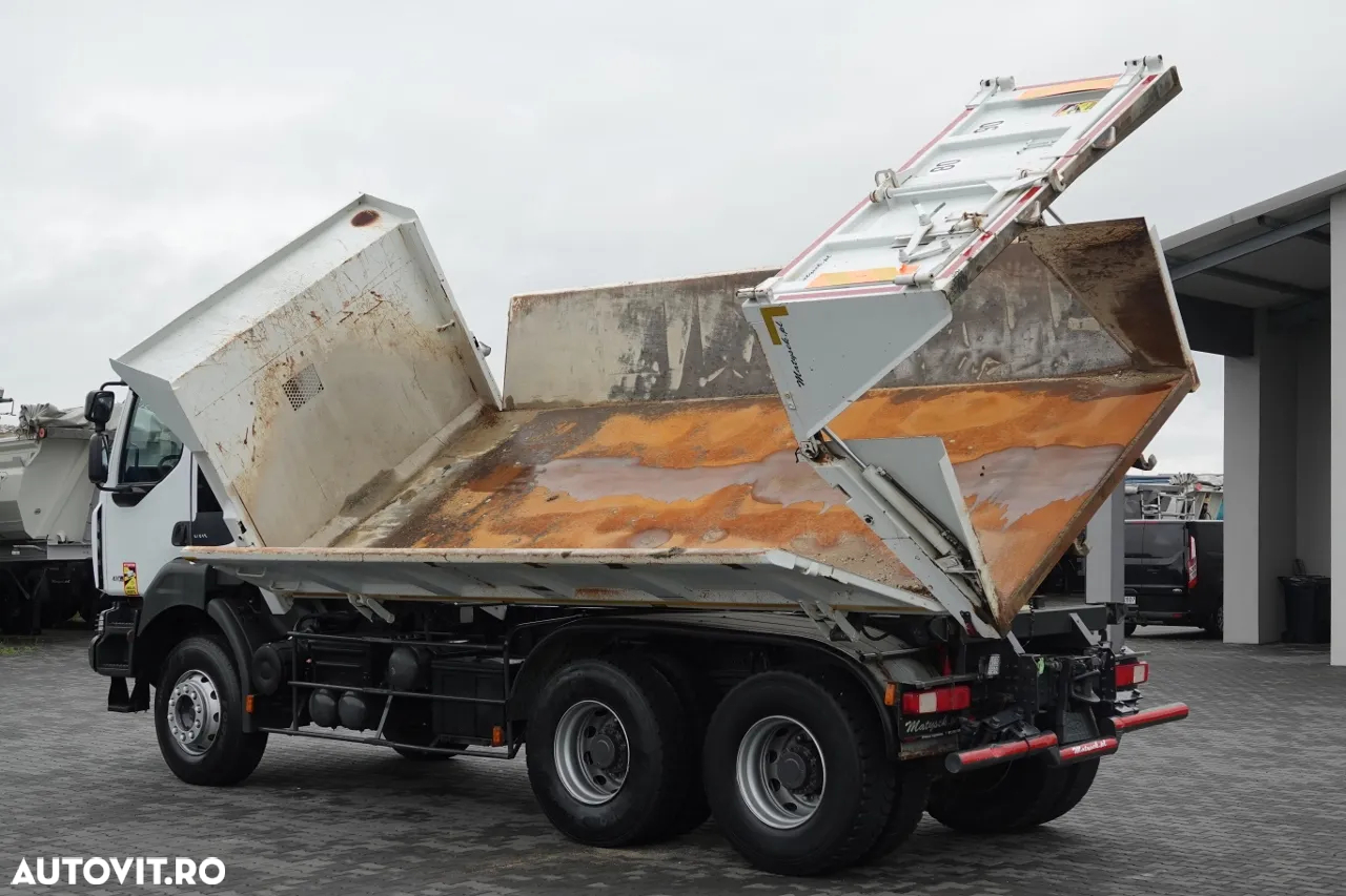 Renault KERAX 410 / 6x4 / 3-SIDE TIPPER / 2X HYDROBORTA / HYDROKLAPA / BORDMATIC / MANUAL / IMPORTAT - 6