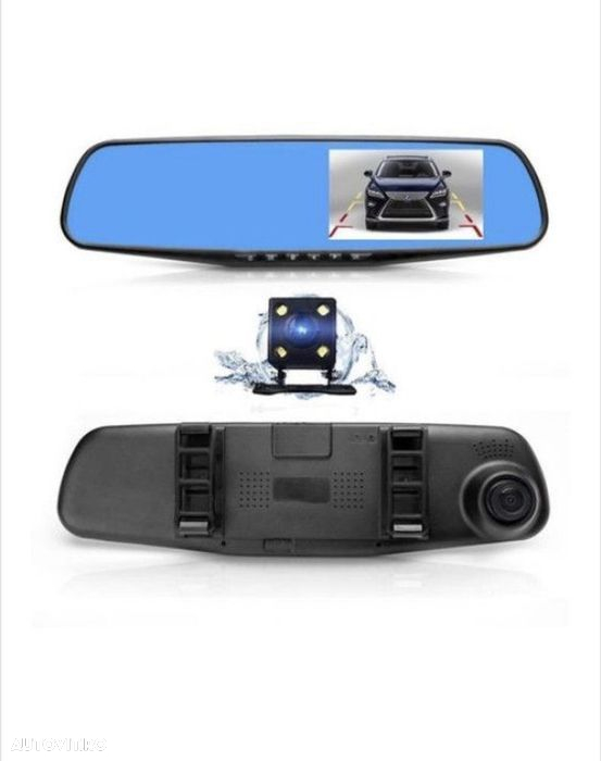 Camera Video Auto Dubla Tip Oglinda Full-HD - 7