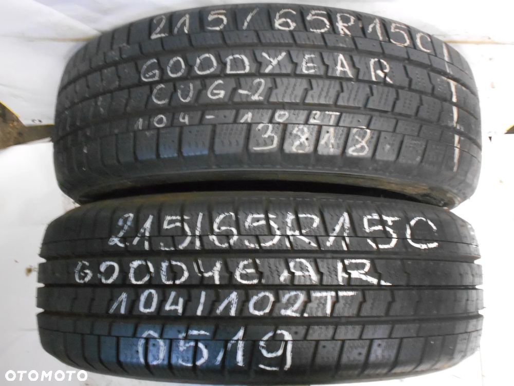 OPONY 215/65R15C GOODYEAR CARGO ULTRAGRIP CUG-2 DOT 0519 / 3818 9MM - 1