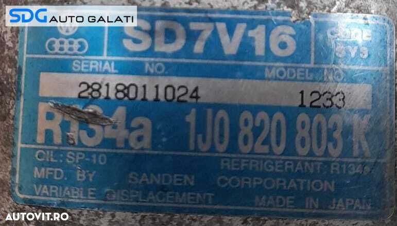 Compresor AC Aer Conditionat Clima Volkswagen Golf 4 1.6 APF AKL AEH 1998 - 2005 Cod 1J0820803K [N0876] - 7