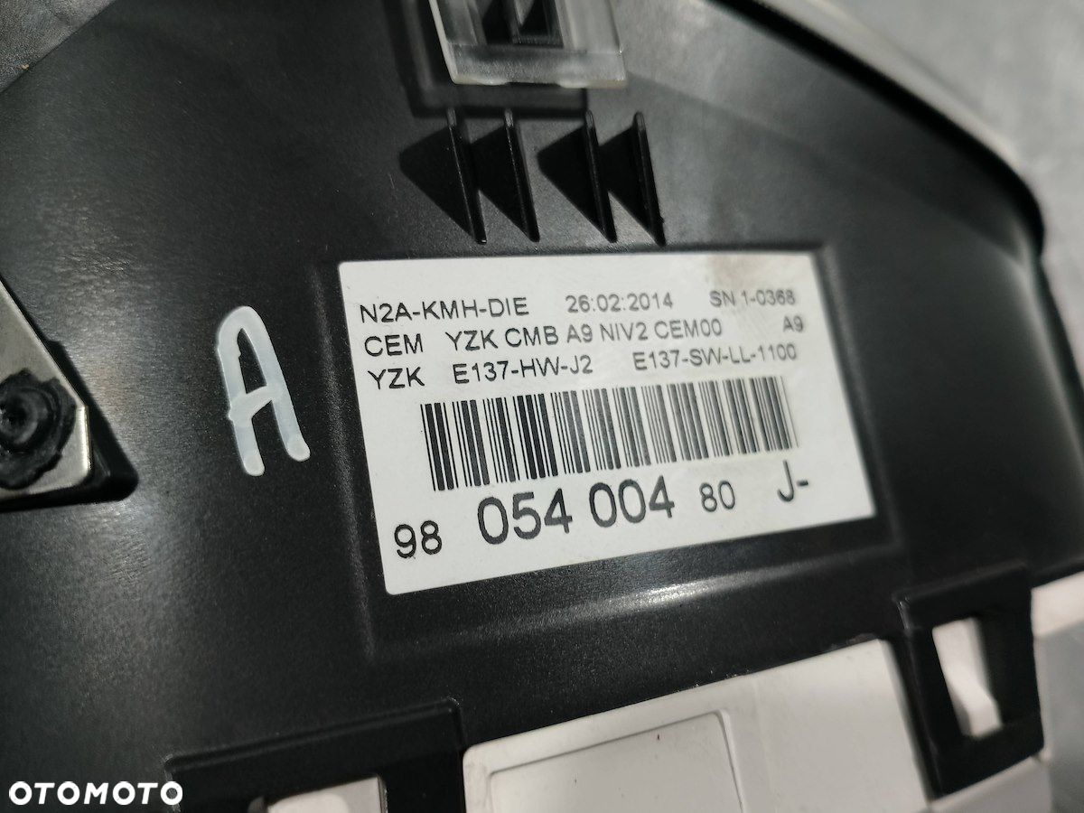 LICZNIK PEUGEOT 208 1.4 HDI 9805400480 - 4