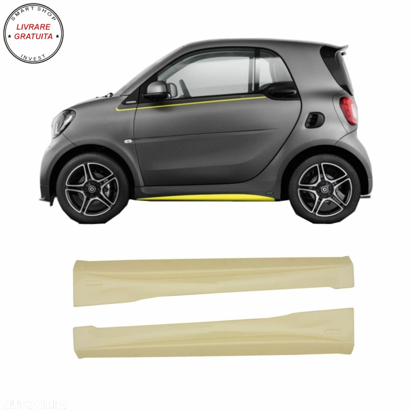 Praguri Laterale SMART ForTwo 453 (2014-Up)- livrare gratuita - 8