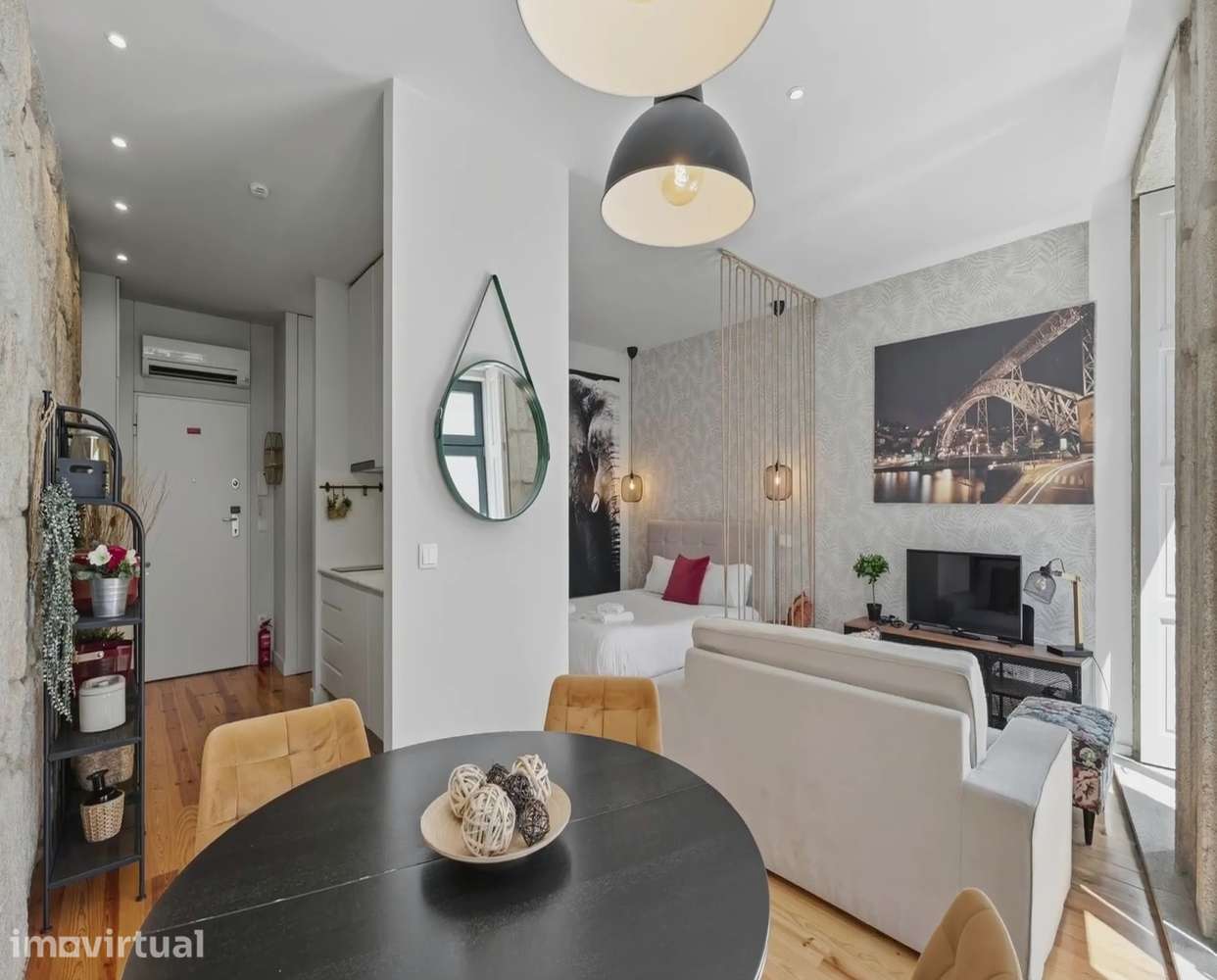 Apartamento T0 com ar condicionado em Cedofeita - Grande imagem: 4/11