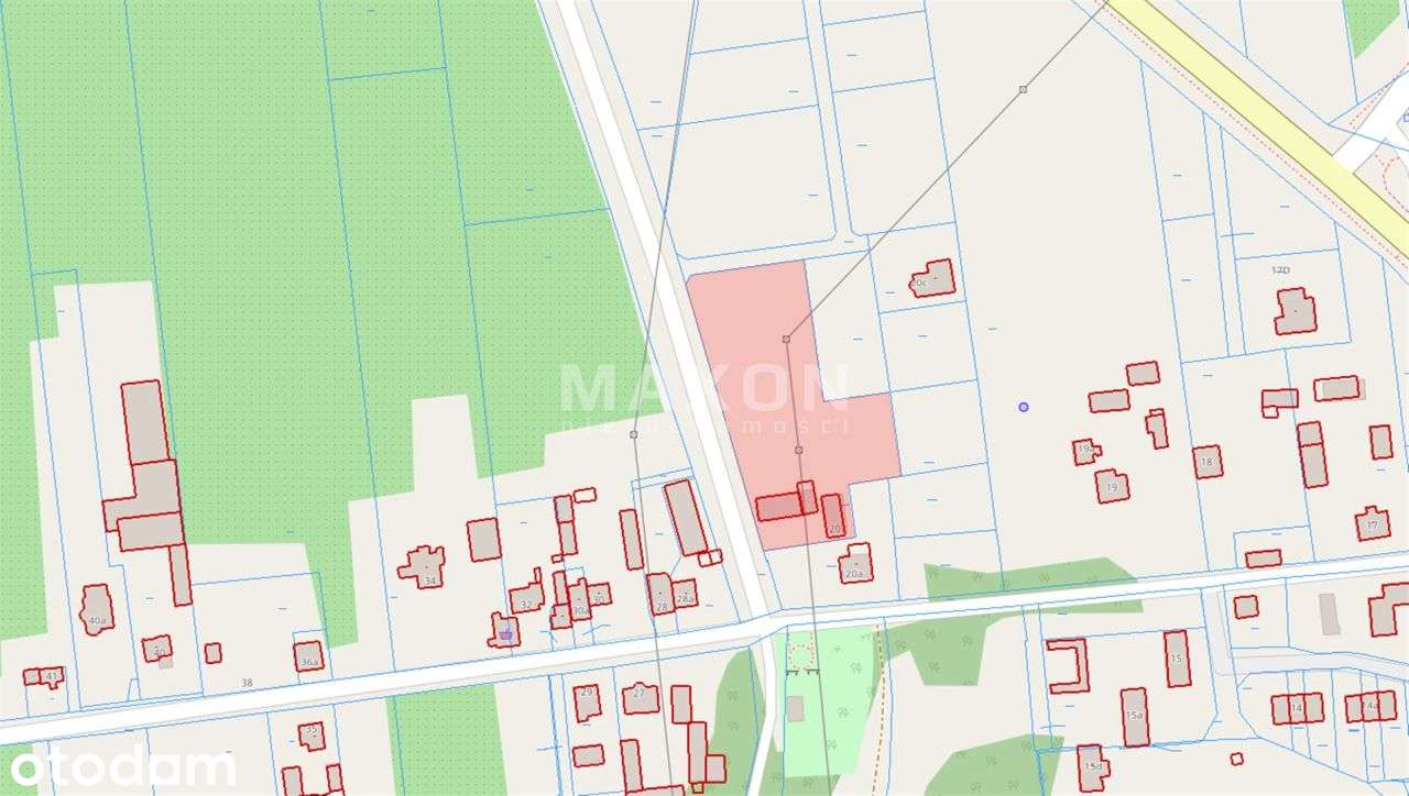 Dębe - ogrodzona działka usługowa. - Pełny obrazek: 2/10