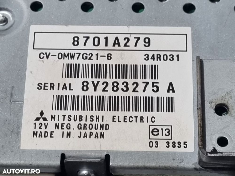 Amplificator audio Mitsubishi Outlander 2008 - 2009 (1295) 8701a279 - 4