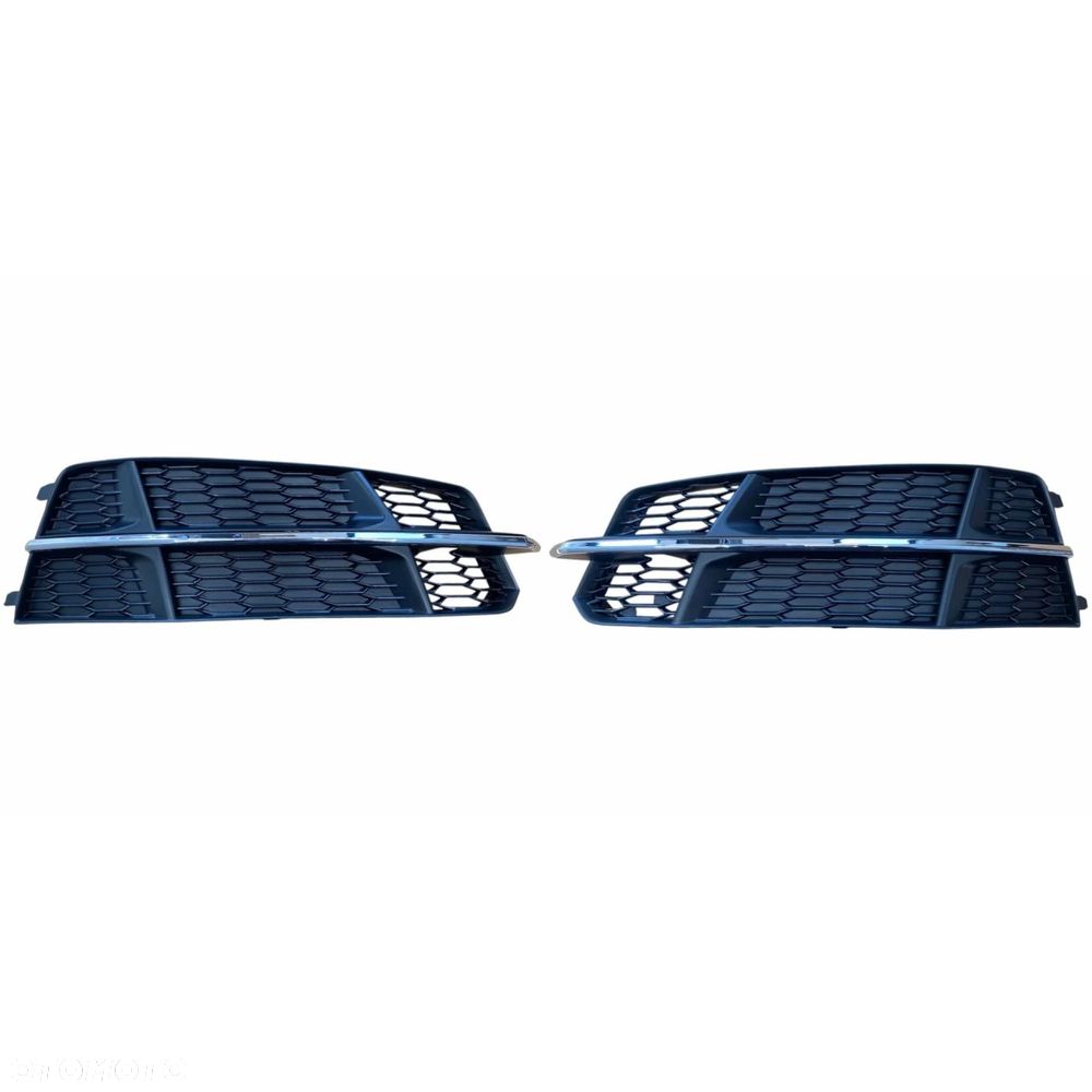 KPL x2 Kratka zderzaka PRAWA LEWA atrapa zaślepka Audi A6 C7 14-18 S-LINE - 2