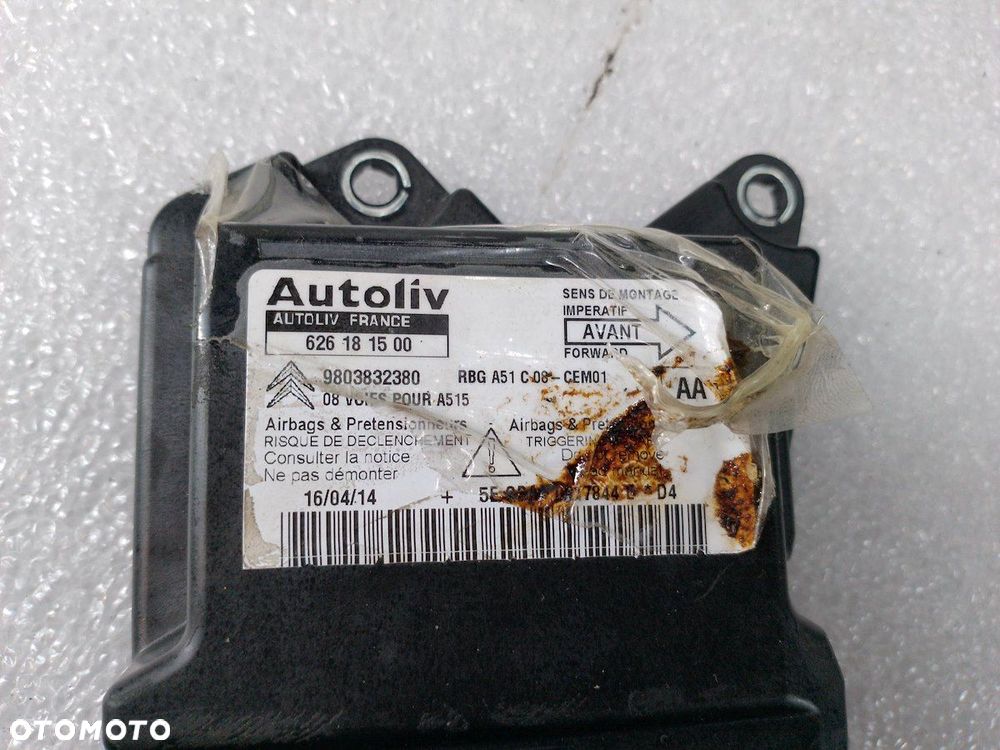 DESKA ROZDZIELCZA,KONSOLA PODUSZKI SENSOR PASY CITROEN C3 II FL - 7
