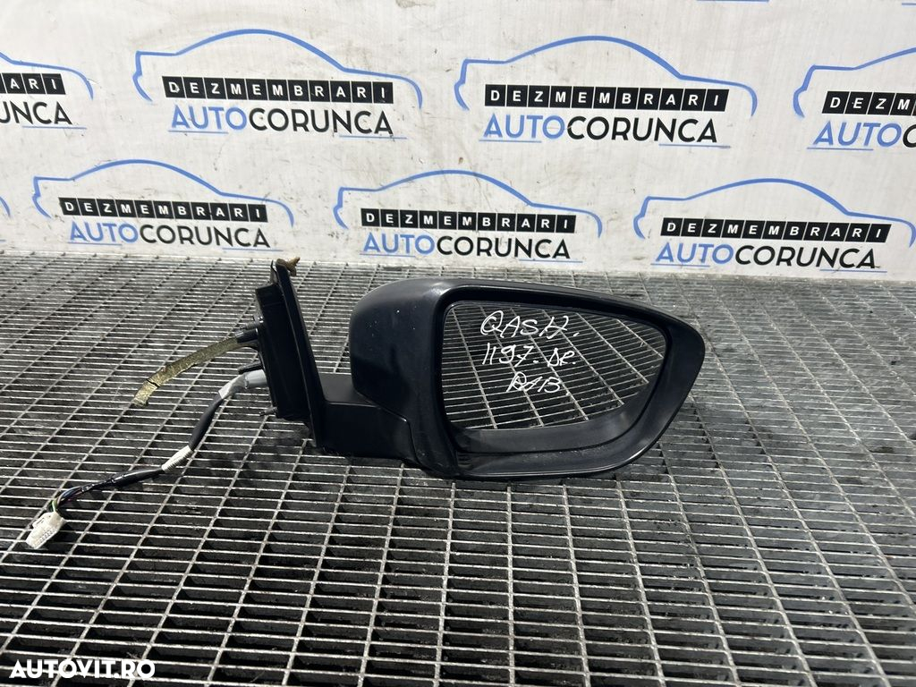 Oglinda dreapta Nissan Qashqai J11 2013 - 2017 4 Usi NEGRU (1197) Rabatabile - 3