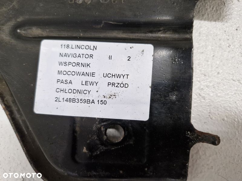 lincoln navigator ii 2 wspornik mocowanie uchwyt pasa lewy przód chłodnicy 2l148b359ba - 2