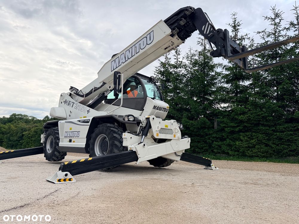 Manitou Ładowarka teleskopowa Manitou Mrt 2150 + Privilage Roto obrotowa 360 Pilot sterowanie radiowe Kosz Widły 2016/17 1840 2550 2540 silnik Mercedes 2150+ Merlo - 18