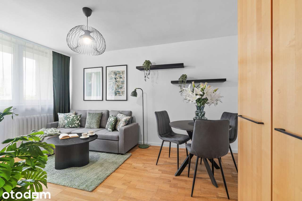 2 pokoje z oddzielną kuchnią po remoncie | balkon z widokiem na zieleń
