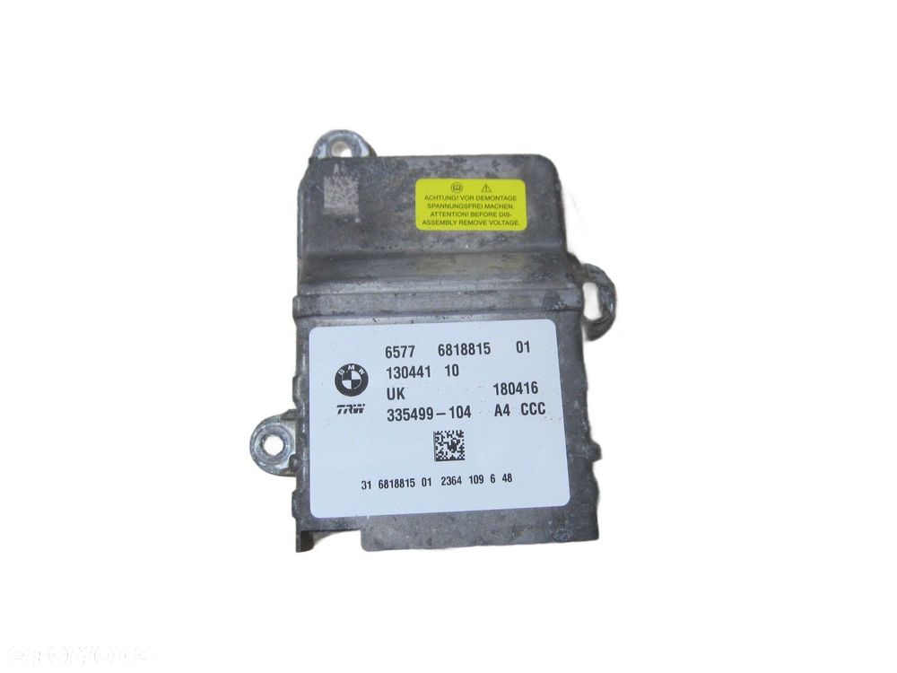 BMW X1 F48 I01 MODUŁ STEROWNIK AIRBAG 6818815 65779390579 65776818815 - 1