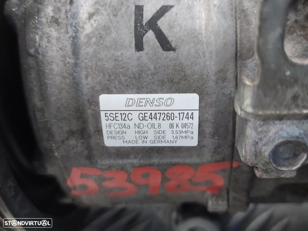 COMPRESSOR AR CONDICIONADO TOYOTA COROLLA VERSO 2008 -GE4472601744 - 5