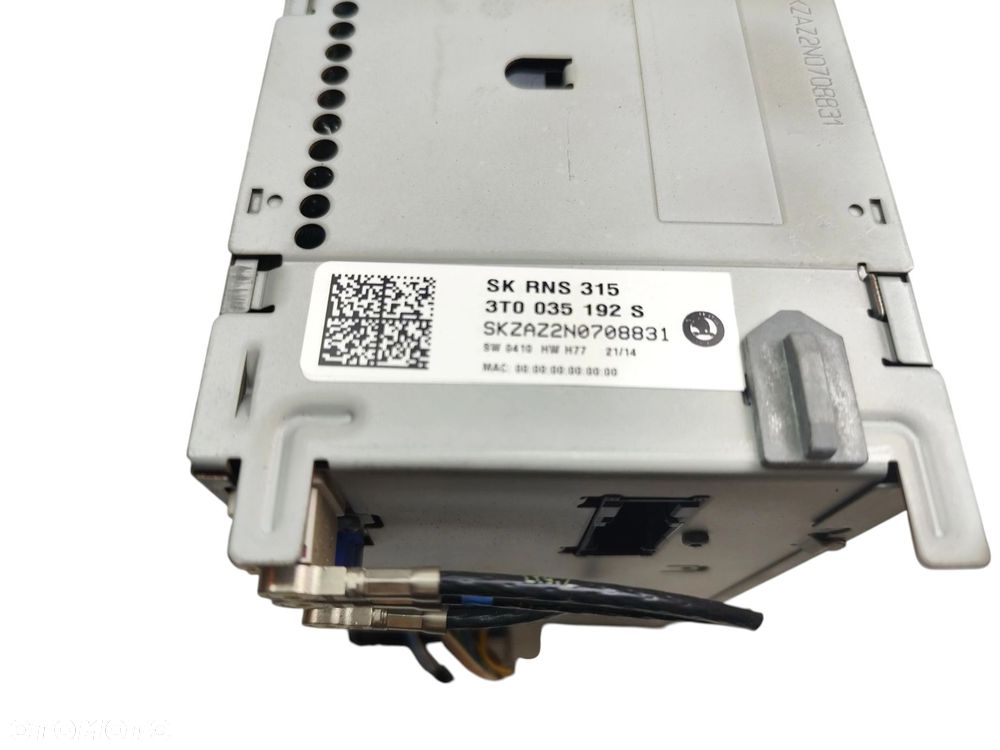 RADIO SKODA SUPERB II LIFT (2013-2015) 2.0 TDI 170KM 3T0035192S