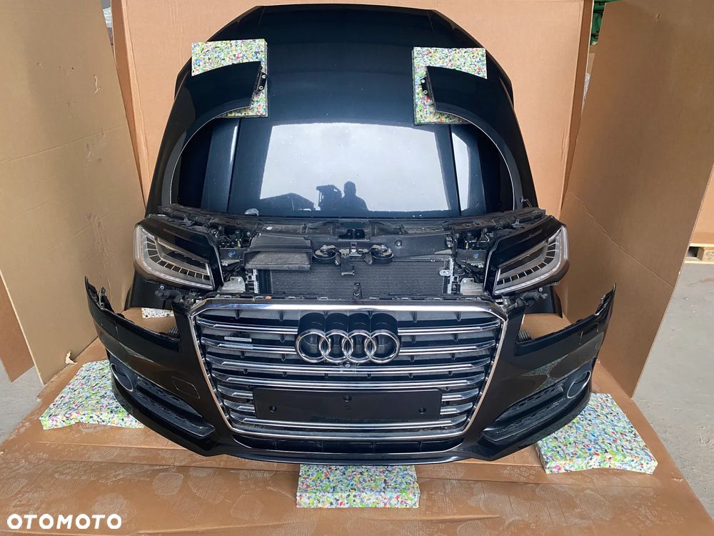 Audi A8 D4 Lift 4H S-line kompletny przód maska lampy zderzak błotniki w kolor LY9T 88km - 1