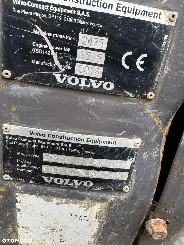 Volvo ECR 25D, 1344Mth/ Maszyna sprowadzona/ - 4