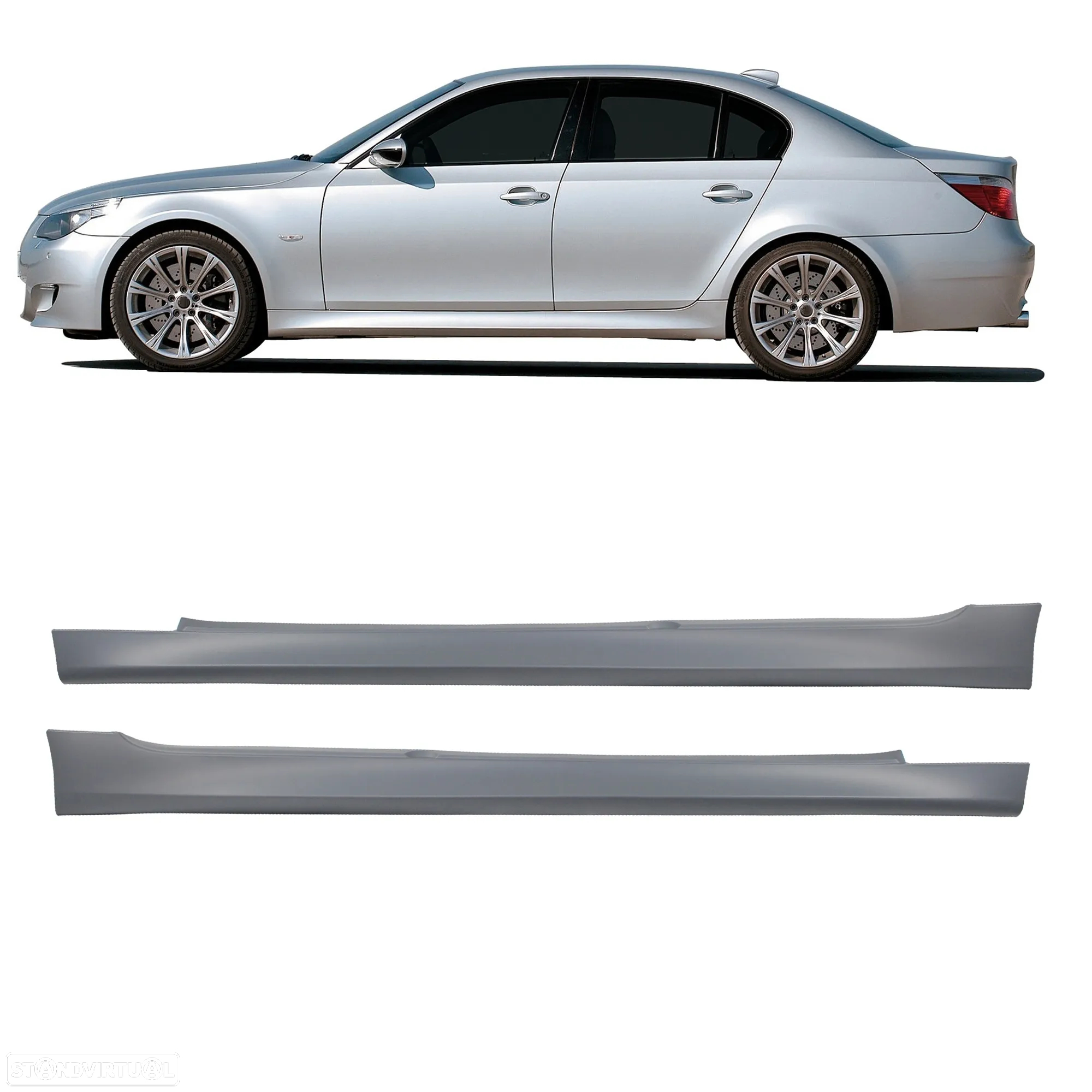 Kit completo BMW série 5 E60 2005-2010 pack M Para-choques Frontal + traseiro + embaladeiras em plástico - 3