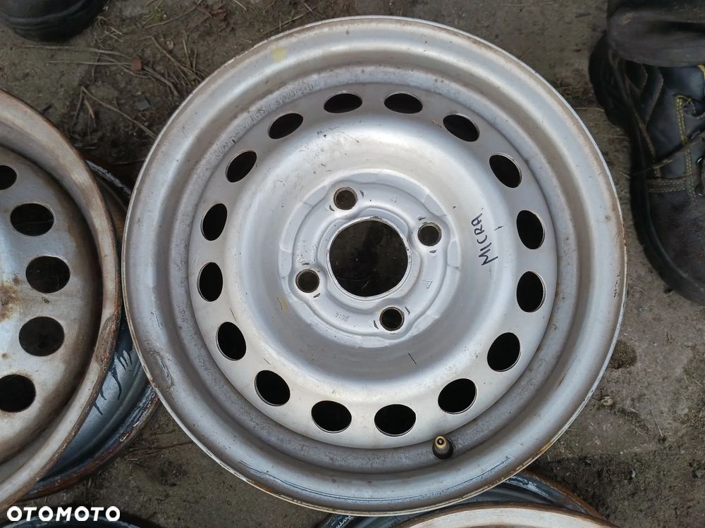 Felga felgi stalowe stalówki 13" cali 4x100 otwór centrujący 60,1 Fiat Punto Nissan Micra Aveo Daewoo Lanos Nubira Nexia Daihatsu Honda Hyundai Suzuki Toyota Kia Łada Mitsubishi - 2