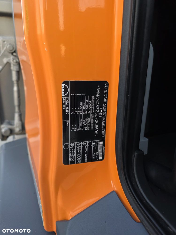 MAN TGM 15.250 / WYWROTKA / EURO 5 - 18