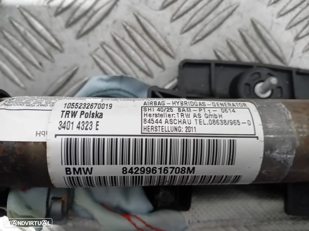Cortina Cortinas de Airbag BMW Série 1 E82 Coupé 84299616808Q 84299616708M Original - 3
