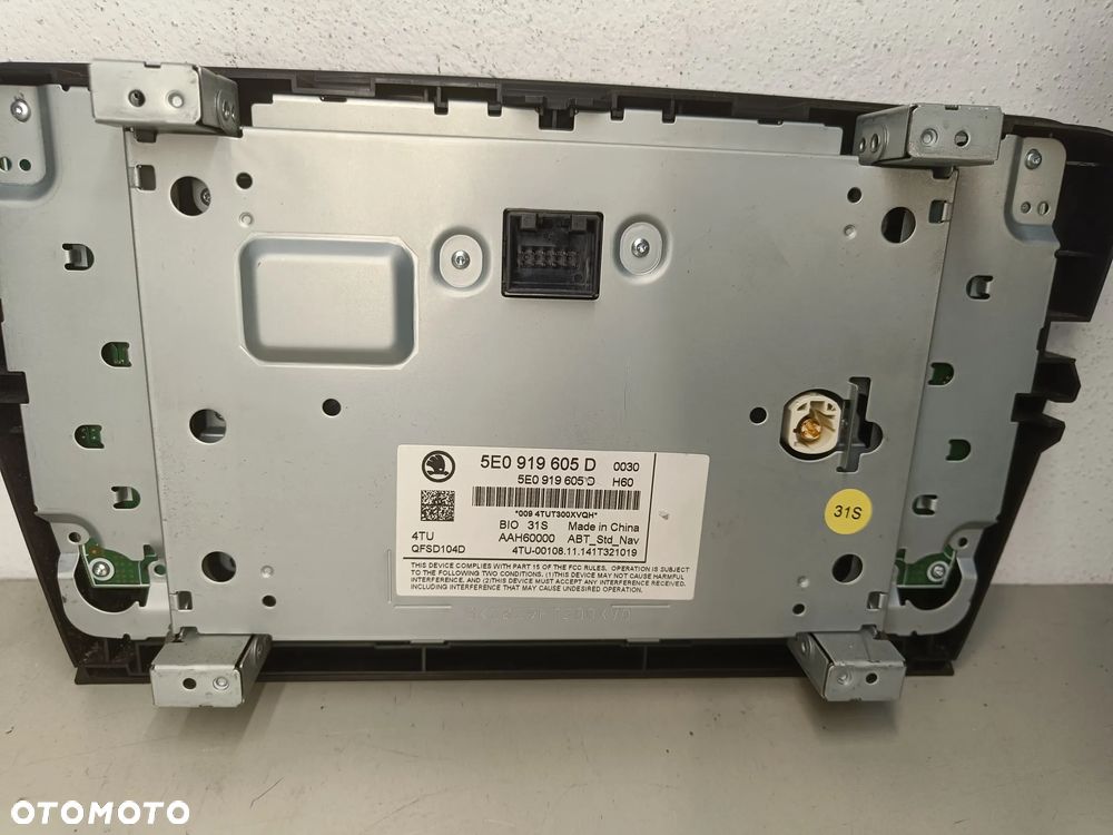 Radio Nawigacja Skoda Octavia 3 III Wyświetlacz Czytnik Multimedia Napęd 5E0035874A 5E0919605D - 10