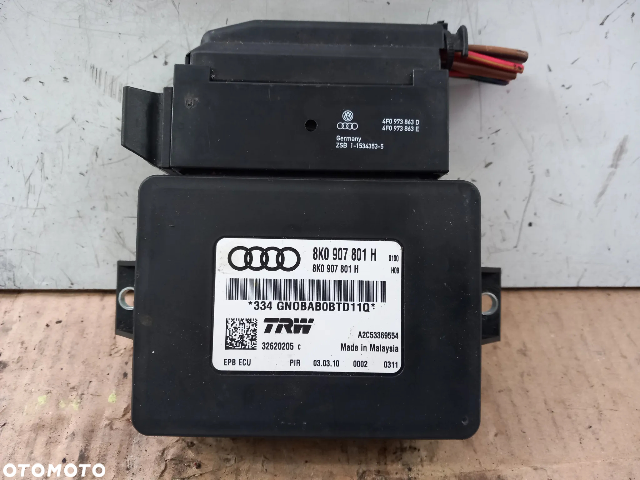 MODUŁ HAMULCA RĘCZNEGO AUDI A4 B8 8K0907801H - 2