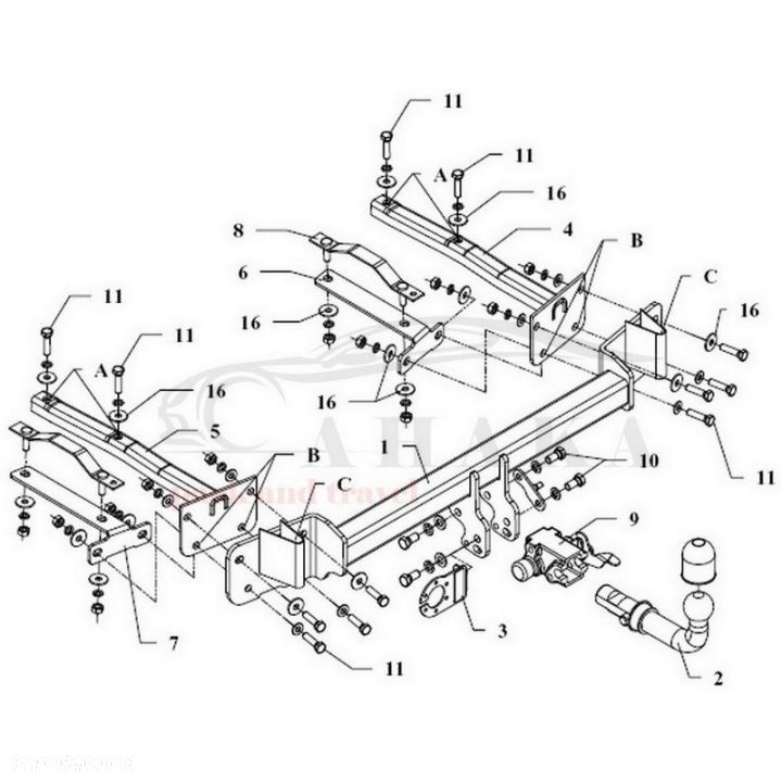 Hak Holowniczy Automat Do Bmw Seria 3 E36 Touring Kombi 1995-1999 - 3